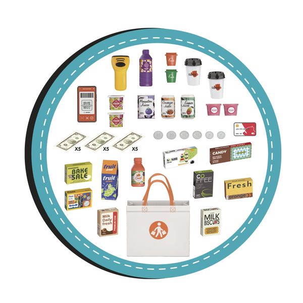 Mini market giocattolo con suoni, luci e 47 accessori - FUNNY HOME