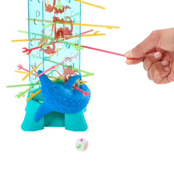 Mattel games - salve le scimmie jurassic world la rinascita, gioco per bambini e famiglia con torre oceanica e spinosauri ispirati al film - Jurassic World