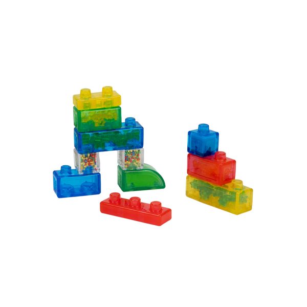Jelly blox - kit per principianti - 11 mattoncini tattili - gioco di costruzione per bambini dai 2 anni - 