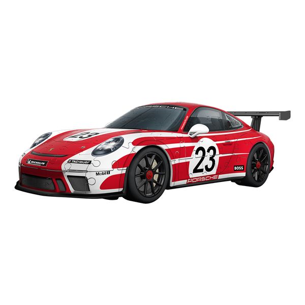 Ravensburger - puzzle 3d iconics: porsche 911 “salzburg edition” - la 911 in kit speciale nel leggendario design di salisburgo della porsche 917 - RAVENSBURGER, RAVENSBURGER 3D PUZZLE