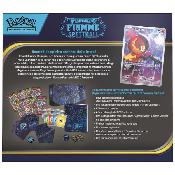 Pokémon megaevoluzione - fiamme spettrali set allenatore fuoriclasse - POKEMON