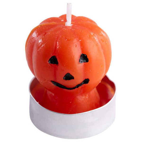 Set 4 candele zucchetta halloween - CARNIVAL TOYS