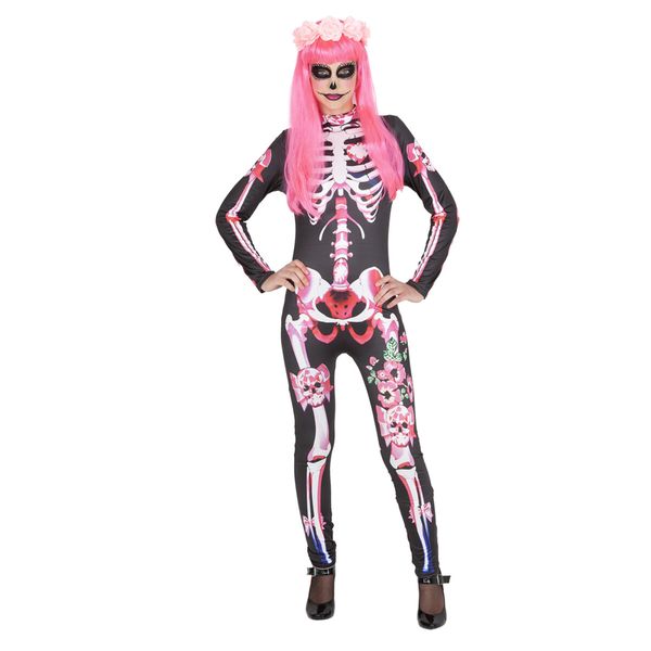 Costume catrina rosie giorno dei morti adulto unica - RUBIE'S