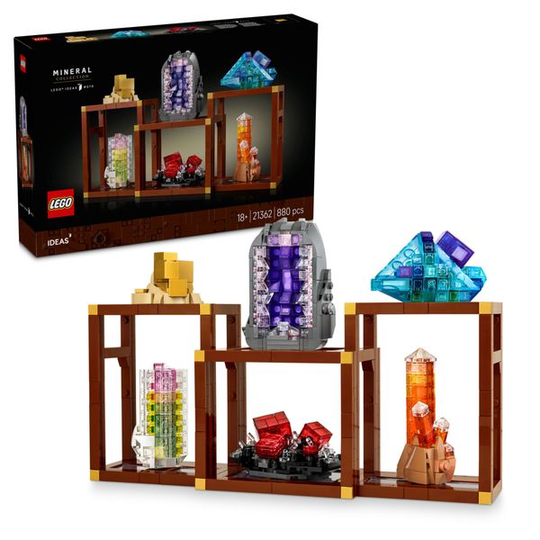 Lego - 21362 - ideas collezione di minerali con cristalli e supporti - LEGO IDEAS