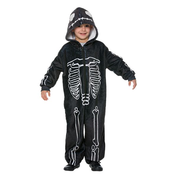 Costume kigurimi scheletro halloween bambino - CARNAVAL QUEEN