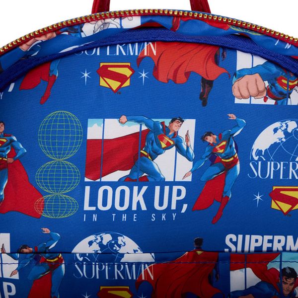 Funko loungefly - mini zaino pop culture in poliestere superman - SUPERMAN