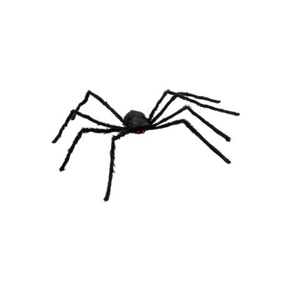 Ragno nero peloso halloween gigante diametro 125 cm - CARNIVAL TOYS