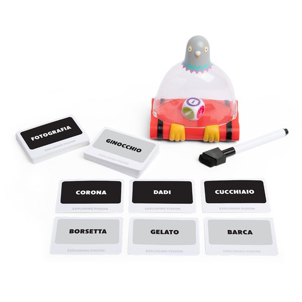 Asmodee, exploding pigeon - gioco da tavolo, dallo studio di exploding kittens - ASMODEE