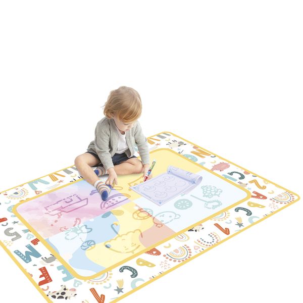 Tappetino magico per disegnare e colorare con 8 accessori - BABY SMILE