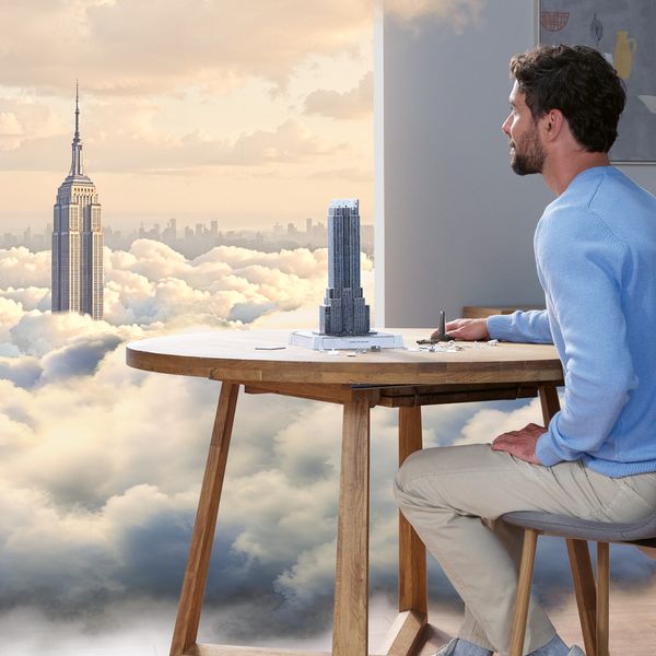 Puzzle 3d iconico: empire state building - replica dettagliata in un affascinante modello puzzle 3d - RAVENSBURGER