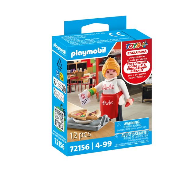 Playmobil 72156 pizzaut cameriera - esclusiva toys center - Playmobil