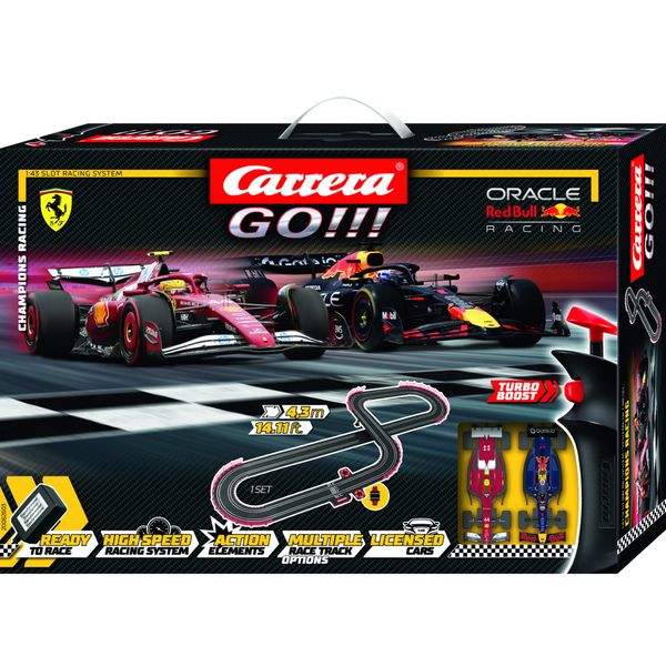 Pista elettrica champion's racing verstappen vs hamilton con accessori - oracle red bull racing - CARRERA