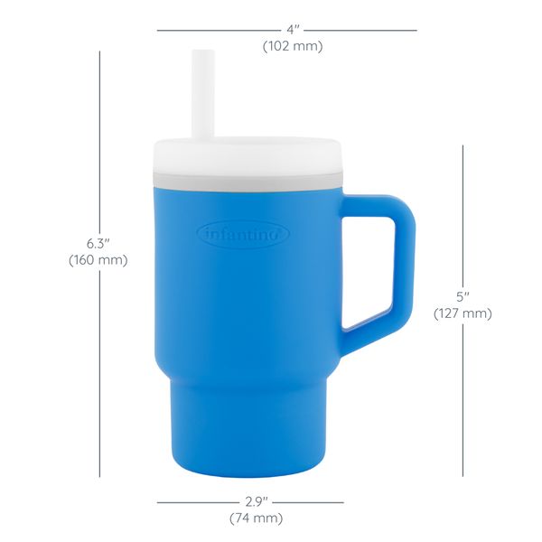 Bicchierino assortito in silicone morbido per bambini - primo bicchiere con beccuccio - INFANTINO
