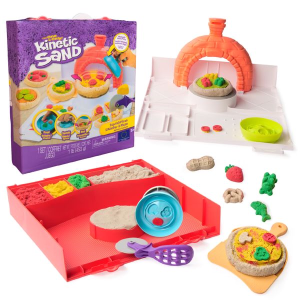 Kinetic sand, set di gioco squish pizza - KINETIC SAND
