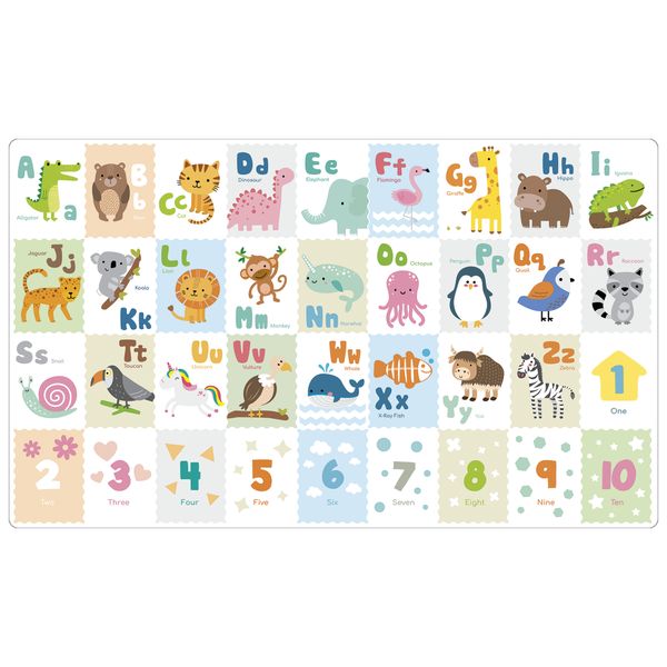 Tappeto gioco supersoft 120x200 cm - sicuro, morbido e colorato - 10m+ - BABY SMILE