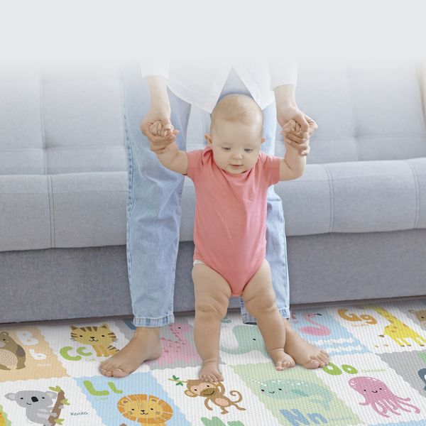 Tappeto gioco supersoft 120x200 cm - sicuro, morbido e colorato - 10m+ - BABY SMILE