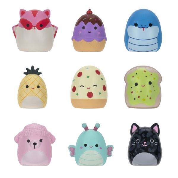 Squish-a-long porta-charms 2025 - set con 3 personaggi inclusi - assortito - SQUISH A LONGS