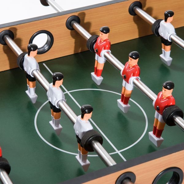 Calcio balilla professionale per bambini e adulti con aste in legno mdf 92x46x78cm - 