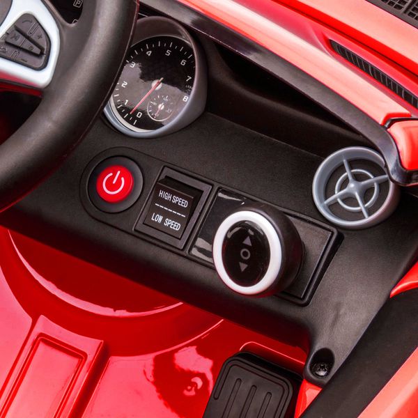 Macchina elettrica per bambini licenza mercedes slc 300 con telecomando, in pp e metallo, 107x62.5x44 cm, rosso - 