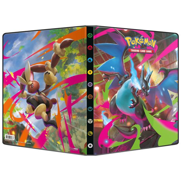 Pokémon portfolio 9 tasche-14 pagine megaevoluzione - fiamme spettrali - POKEMON
