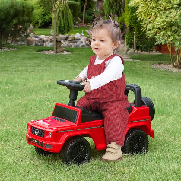 Macchina giocattolo, macchina cavalcabile per bambini 12-36 mesi, mercedes-benz g350, rossa - 
