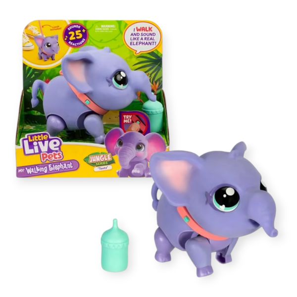 Toots elefantino interattivo che cammina - little live pets jungle - LIVE PETS