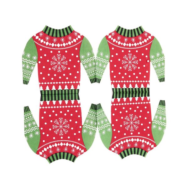 Tovaglioli di carta 3 veli - confezione da 12 - maglione natalizio - PUCKATOR
