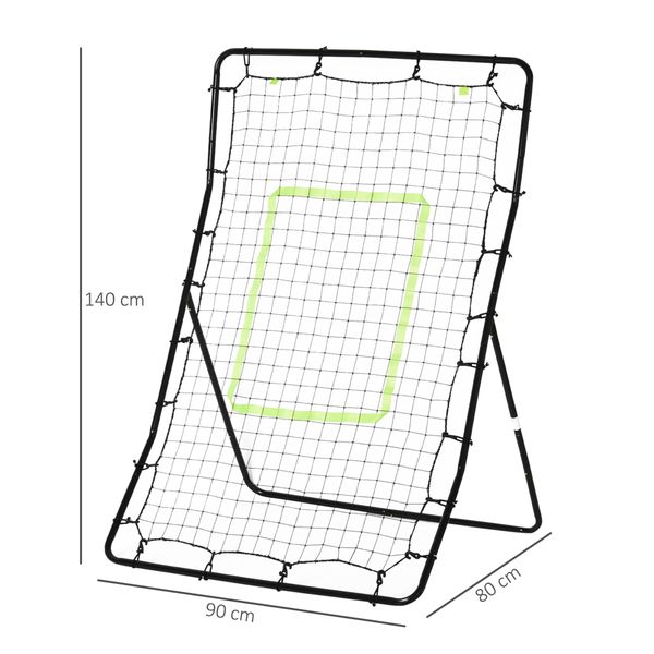Rete elastica rimbalzo da baseball rimbalzatore portatile 90x80x140cm - 