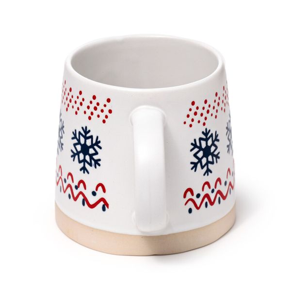 Tazza natalizia in grès porcellanato - fiocco di neve - PUCKATOR