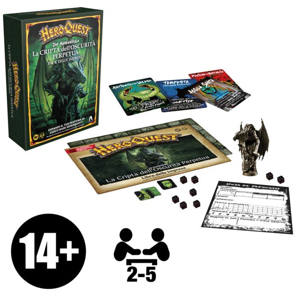 Heroquest - espansione la cripta dell’oscurità perpetua - hasbro - HASBRO GAMING