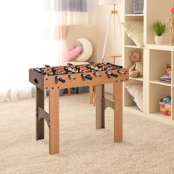 Calcio balilla professionale per bambini e adulti con aste in legno mdf 92x46x78cm - 