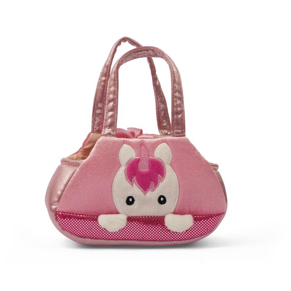 Peluche borsetta 2 in 1 - gattino, cagnolino o unicorno 20 cm - assortito - AMI PLUSH