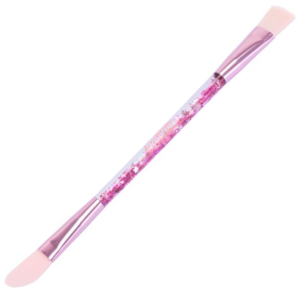 Beauty routine pennello spatola doppia testa – accessorio make up bambini - 