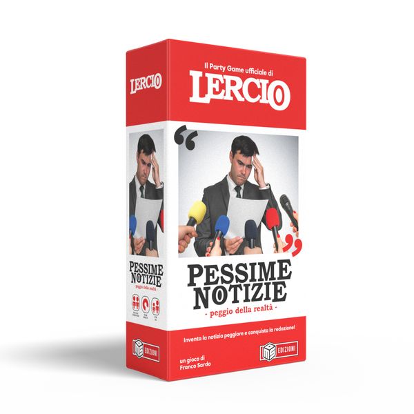 Lercio - pessime notizie - party game ufficiale ms edizioni - 