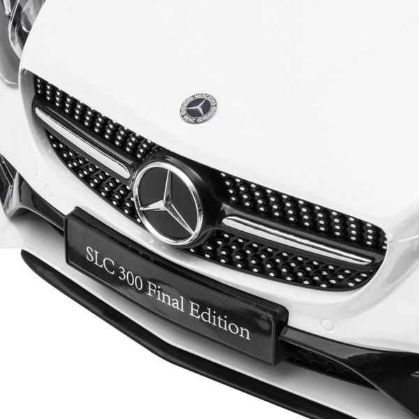 Macchina elettrica per bambini licenza mercedes slc 300 con telecomando, in pp e metallo, 107x62.5x44 cm, bianco - 