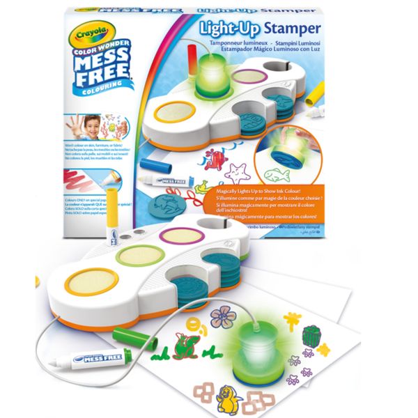 Crayola, color wonder  stampini luminosi, magic light stampers, animali - CRAYOLA