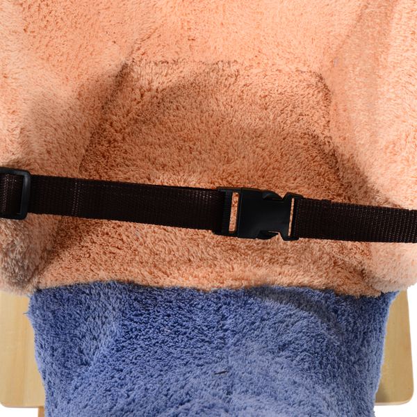 Cavallo a dondolo in legno elefante per i bambini 60x33x45cm - 