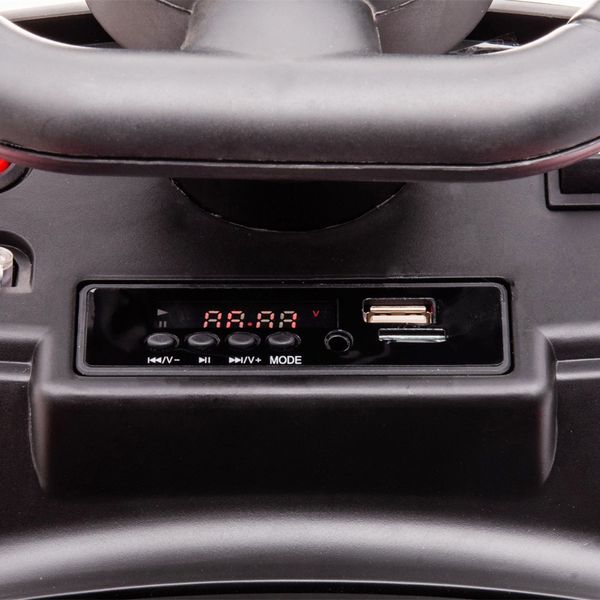 Macchina elettrica per bambini 18-48 mesi licenza mercedes-benz con musica, beige - 