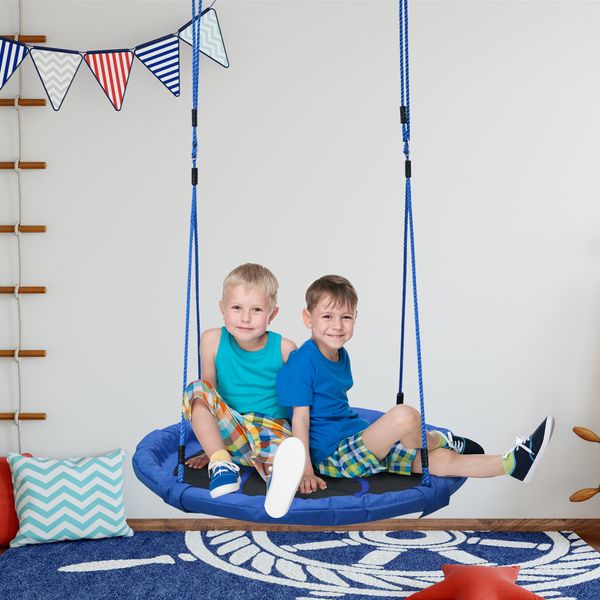 Altalena da giardino per bambini tra 3 e 8 anni interno ed esterno φ100 × 180cm carico massimo di 100kg - 