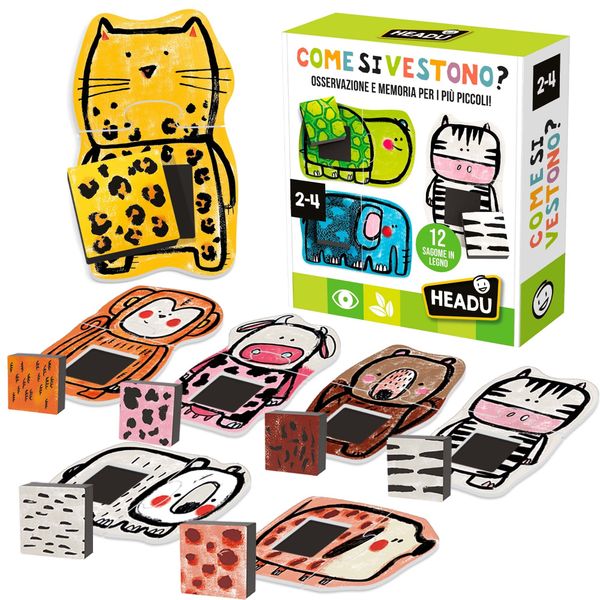 Come si vestono - gioco di memoria, forme e colori - HEADU
