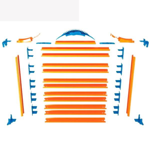 Hot wheels - garage portatile 11 livelli con pista da corsa 210 cm - Hot Wheels
