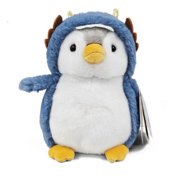 Peluche pinguino travestito 16 cm - unicorno, draghetto o giraffa - morbido e colorato - AMI PLUSH