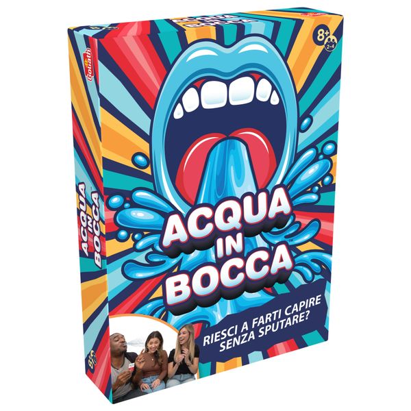 Acqua in bocca - dagli 8 anni - party game divertente per amici e famiglia  - gioco di squadra per indovinare il maggior numero di parole - 