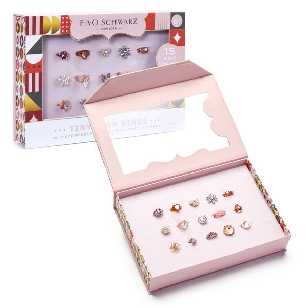 Set di 15 anelli fao schwarz® tiny glam - FAO Schwarz