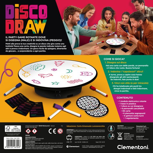 Clementoni - disko draw - 16704 - CLEMENTONI