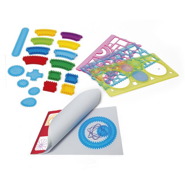 Set creativo spirali geometriche 27 pezzi – disegni artistici facili - CREA MANIA