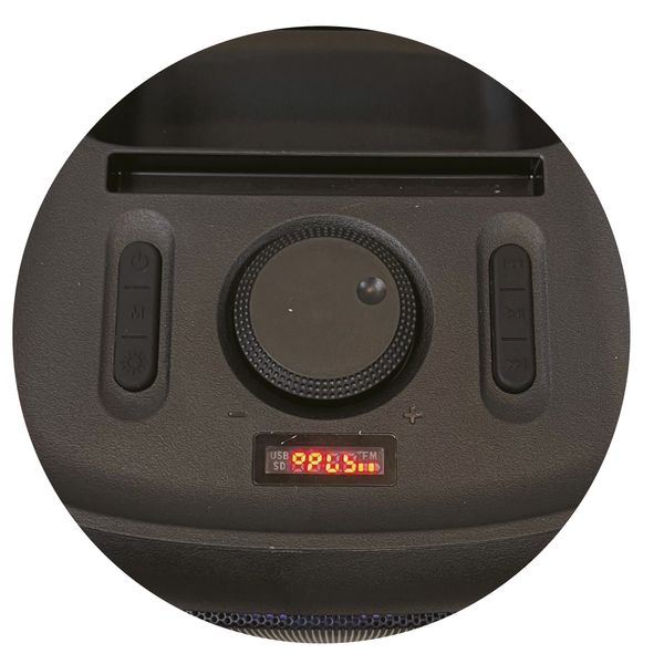 Cassa karaoke pro 200w con microfono e luci led rgb - MUSIC STAR