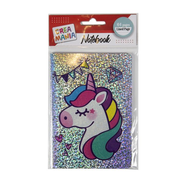 Mini notebook a righe unicorno - CREA MANIA