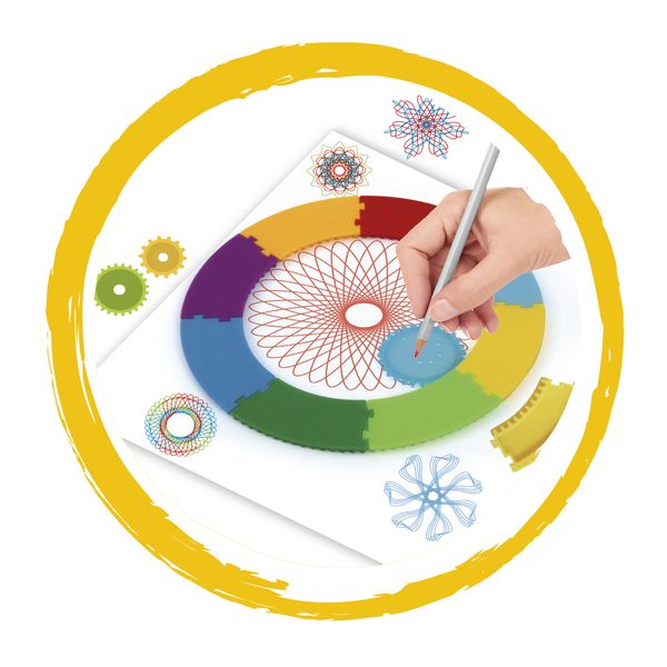 Set creativo spirali geometriche 27 pezzi – disegni artistici facili - CREA MANIA