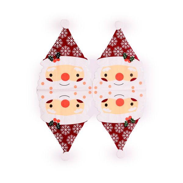 Tovaglioli di carta 3 veli - confezione da 12 - banda natalizia - PUCKATOR